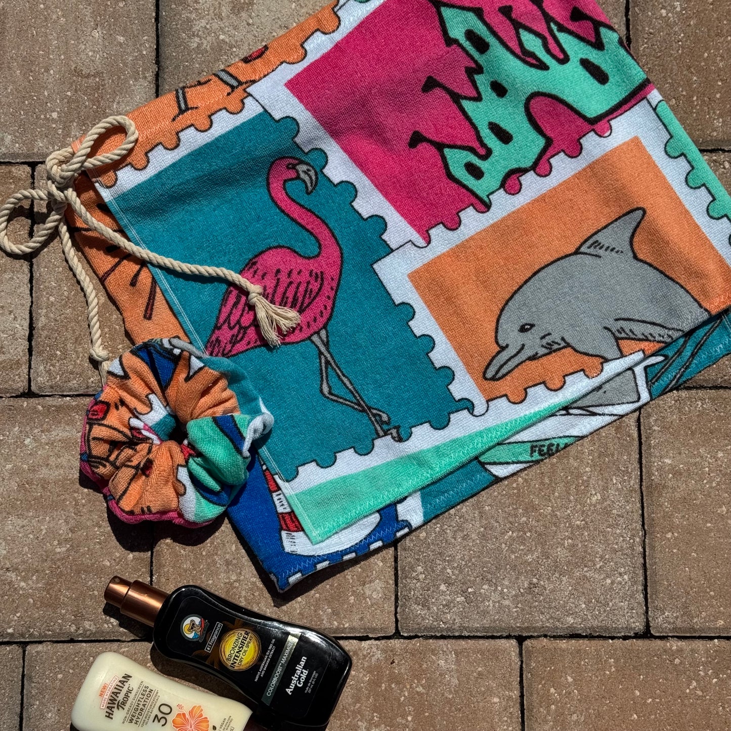 Vintage Stamp Towel Skirt