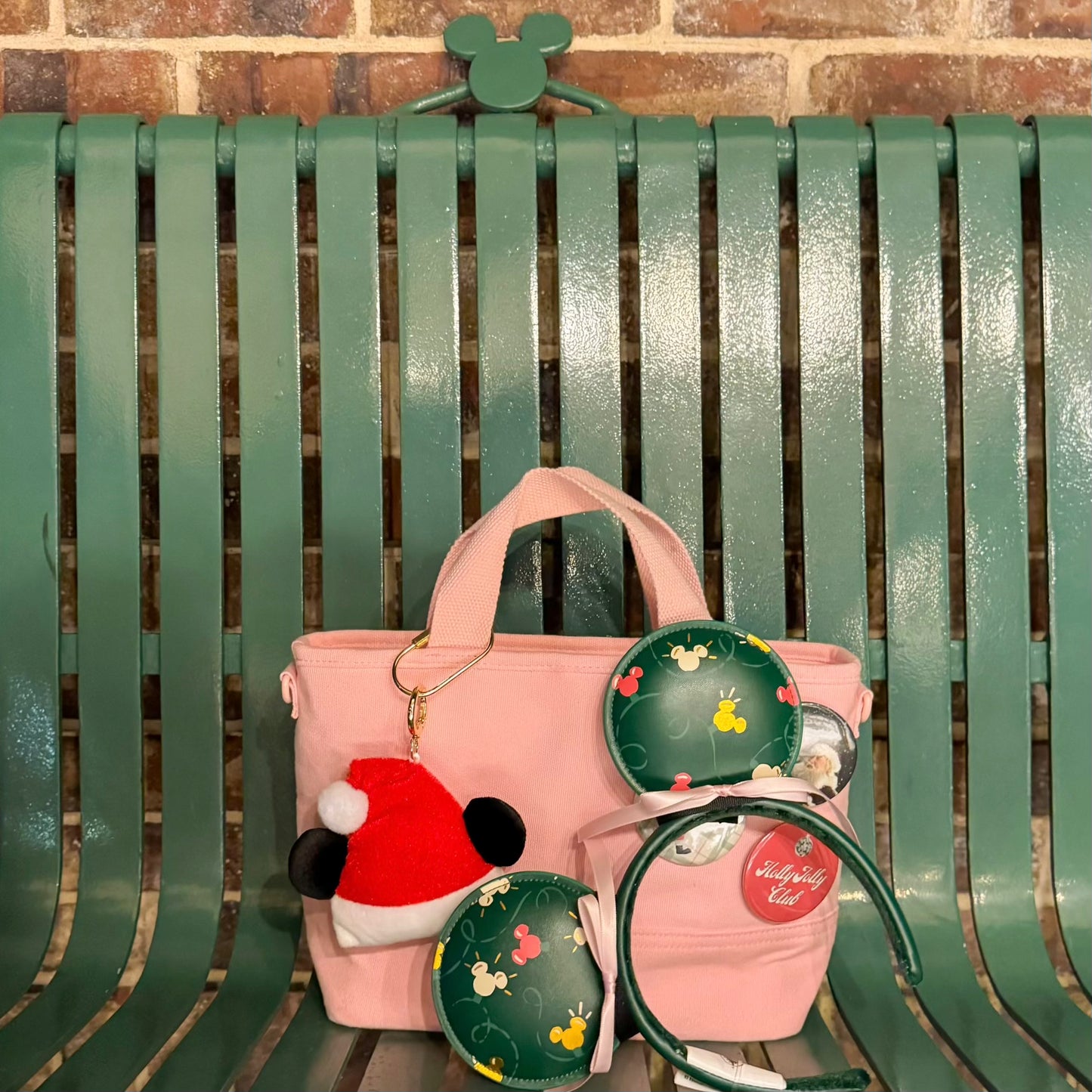 Santa Mouse Bag Charm