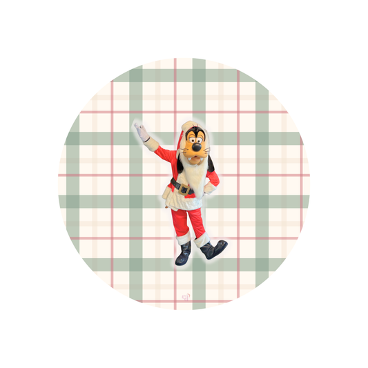 Goofy Santa Button