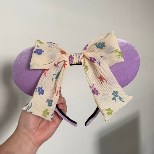 Floral Big Bow Ears