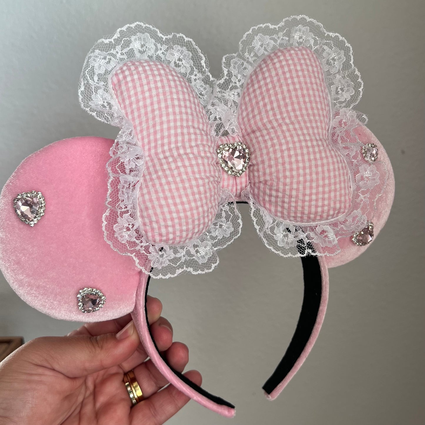 Light Pink Hearts + Velvet