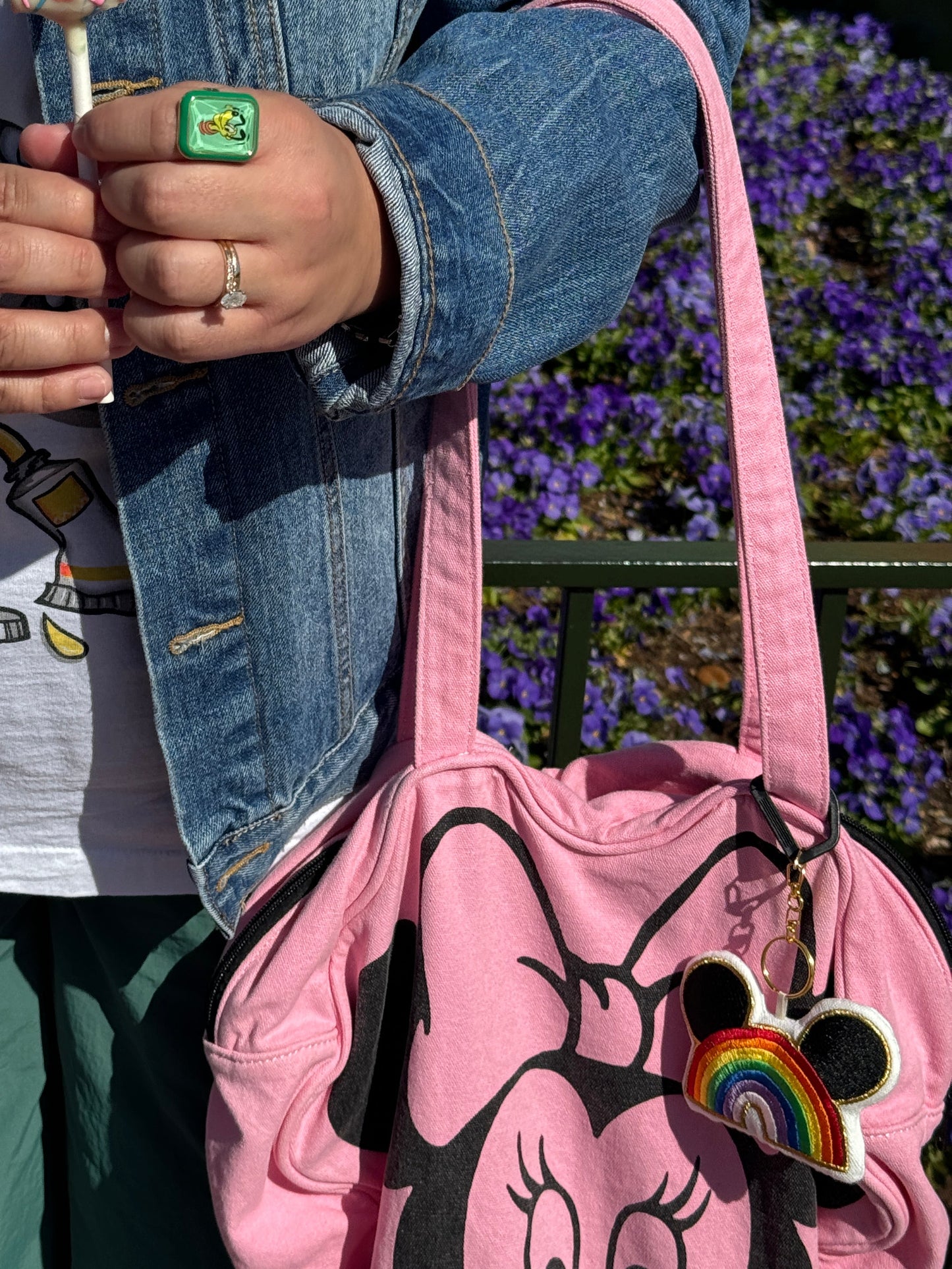 Rainbow Mouse Bag Charm