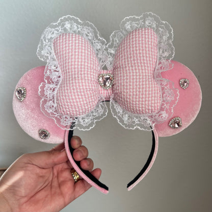 Light Pink Hearts + Velvet