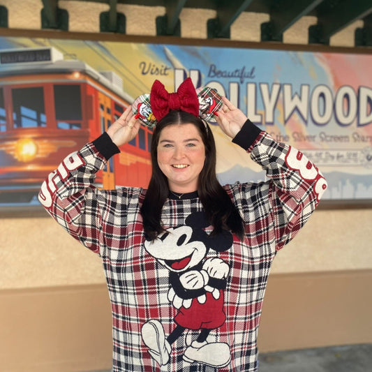 Christmas Plaid + Character Ears