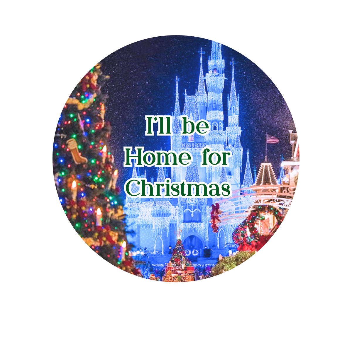 I'll Be Home for Christmas Button