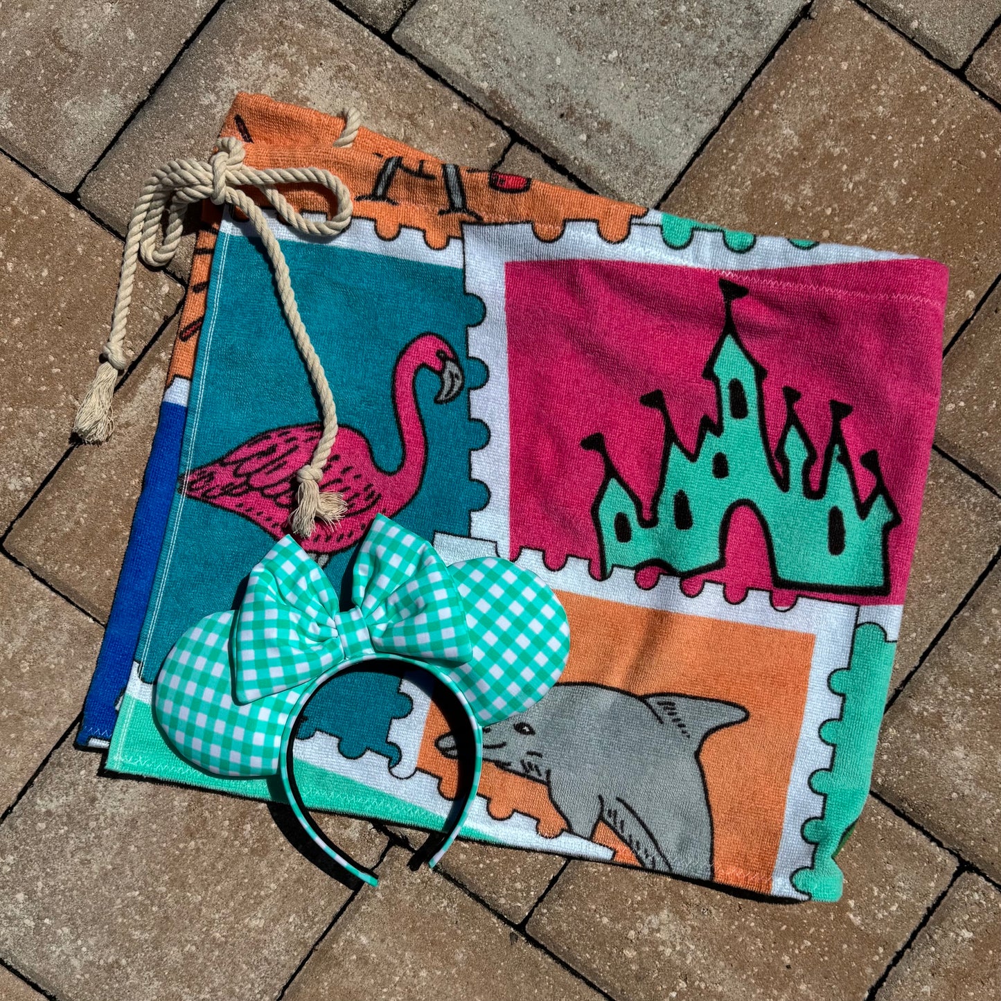 Vintage Stamp Towel Skirt