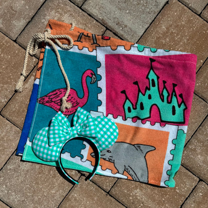 Vintage Stamp Towel Skirt