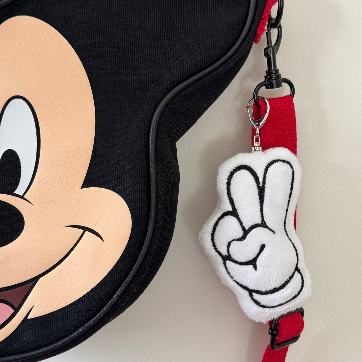 Peace Sign Mouse Bag Charm