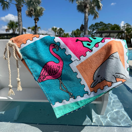 Vintage Stamp Towel Skirt