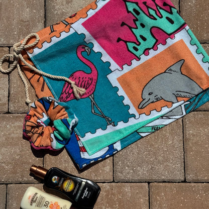 Vintage Stamp Towel Skirt