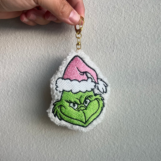 Grinch Santa Bag Charm
