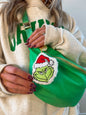 Grinch Santa Bag Charm