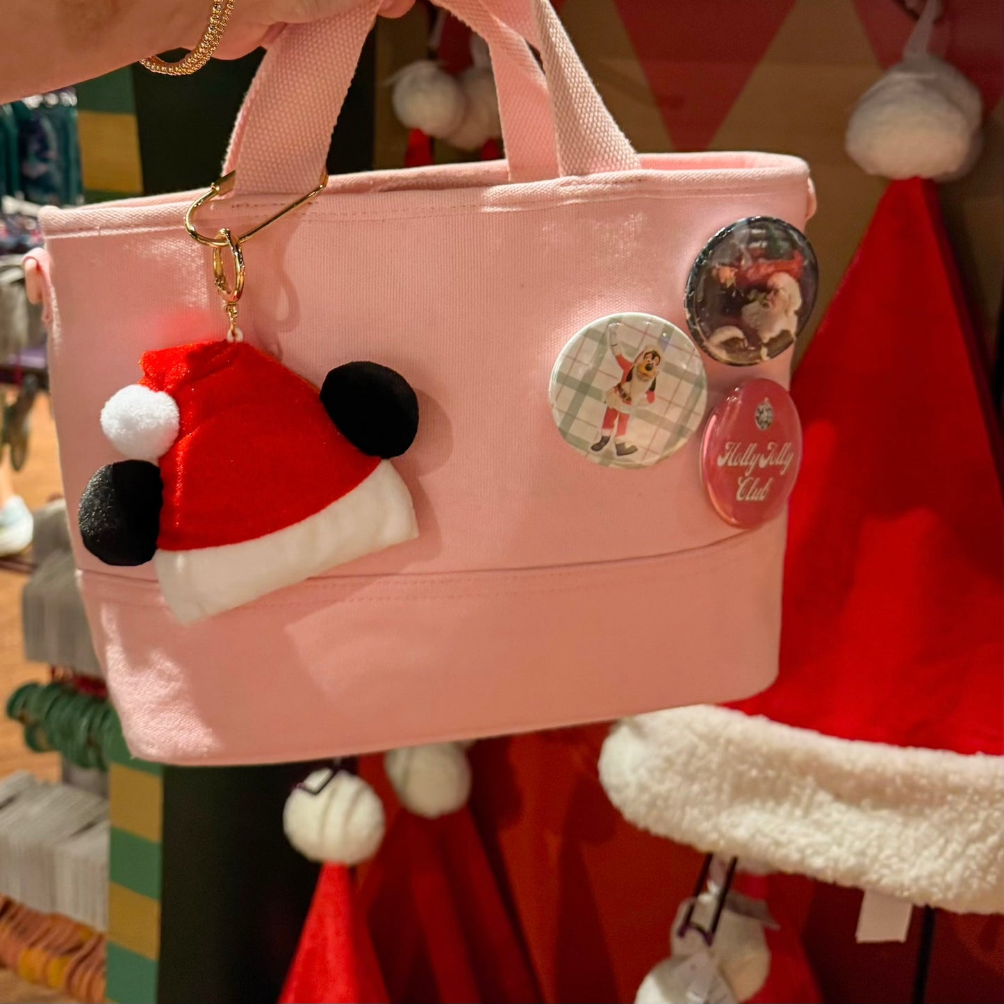 Santa Mouse Bag Charm